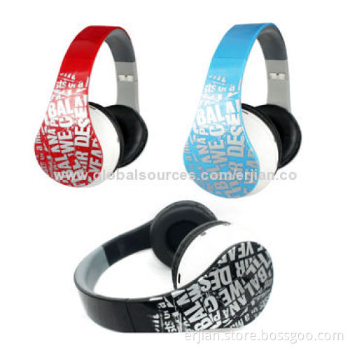 Wireless Earphones with MP3/FM Radio Volume Control,OEM Colorful Printing Welcome,Bluetooth Optional
